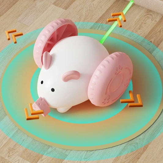 Smart Cat Mouse Toy Electric Mouse Car Automatic Teaser kitten Pet Toys Intelligent Obstacle Avoidance Cat Car Toy Pet Supplies