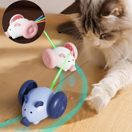 Smart Cat Mouse Toy Electric Mouse Car Automatic Teaser kitten Pet Toys Intelligent Obstacle Avoidance Cat Car Toy Pet Supplies