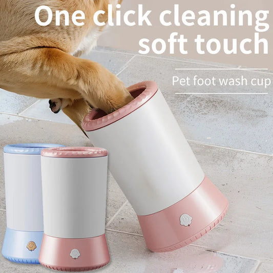 Pet Feet Washer Electrical Paw Cleaner Automatic Dog Quick Cleaner for Easy and Effective Muddy Paw Cleaning for Dogs and Cats