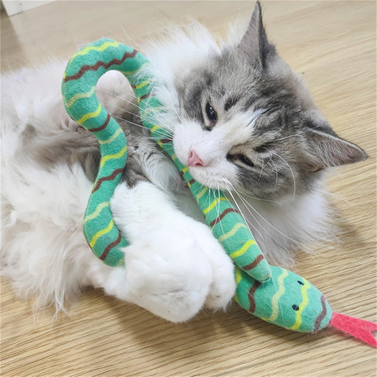 Snake Cat Toys Teaser Cat Toys Funny cat stick interactive Cat Toy Funny Cat Chewing Playing Toy Cat Supplies Pet Accessories