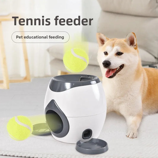 Pet dog tennis self fun toy for relieving boredom, automatic leakage reward machine, feeding device, dog interactive indoor toy
