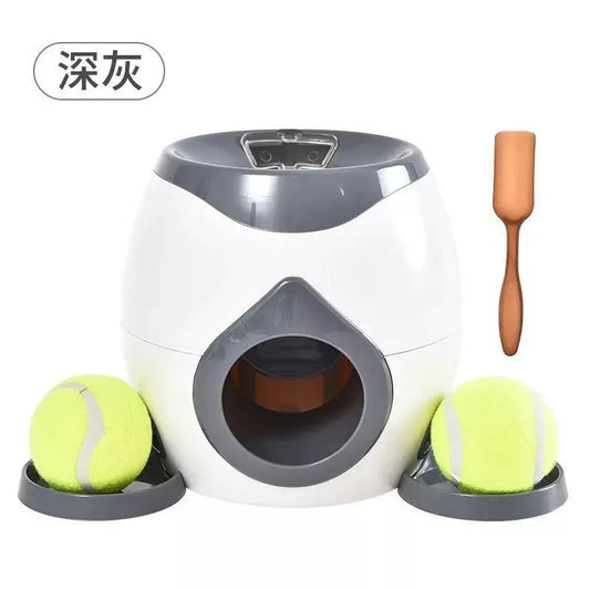 Pet dog tennis self fun toy for relieving boredom, automatic leakage reward machine, feeding device, dog interactive indoor toy