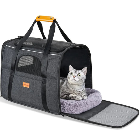 Cat Carrier Soft Portable Pet Carrier for Small Medium Cats Dogs Puppy up to 14lbs Airline Approved Dog Carrier